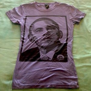 Obey Shirt - blue, size Small